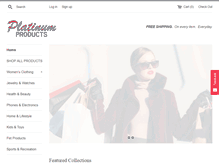 Tablet Screenshot of platinumproducts.us